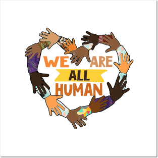 Black Is Beautiful Black History Month - We Are All Human Posters and Art